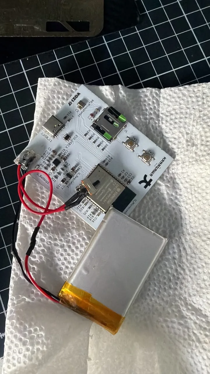 MVP — PCB and battery